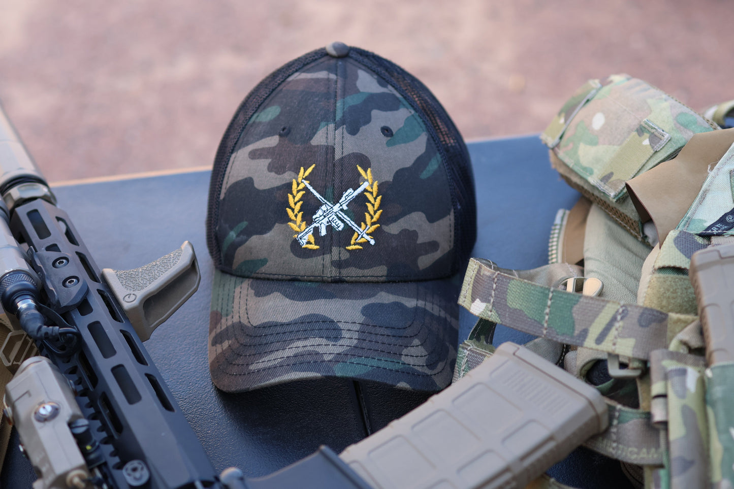 Autonomous Logo Camo Trucker Cap